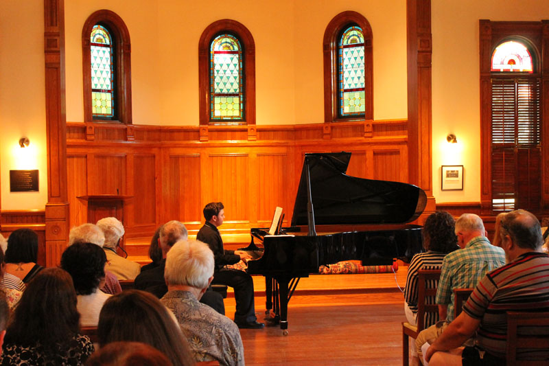 Piano recital performance