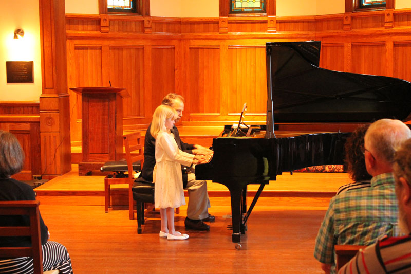 Piano recital performance
